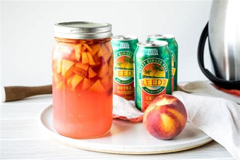 ginger-peach-rum-punch-recipe-simply image