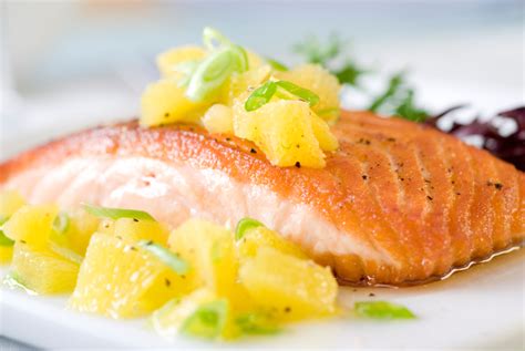 citrus-salmon-with-orange-relish-and-rice-with-fresh image