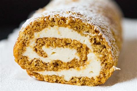 classic-pumpkin-roll-with-cream-cheese-filling-brown image