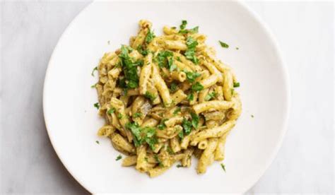 creamy-pesto-pasta-with-caramelized-onions-tried-and image