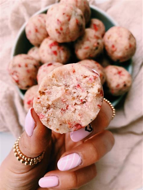 strawberry-shortcake-bliss-balls-melissas-healthy-kitchen image