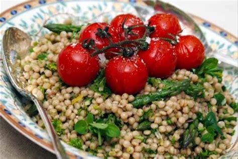 pearl-couscous-roasted-tomato-asparagus-salad image