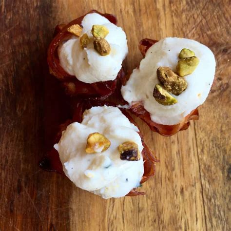 baked-prosciutto-cups-with-whipped-goats-cheese image