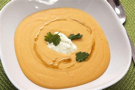 easy-30-minute-red-lentil-soup-with-curry-yogurt image