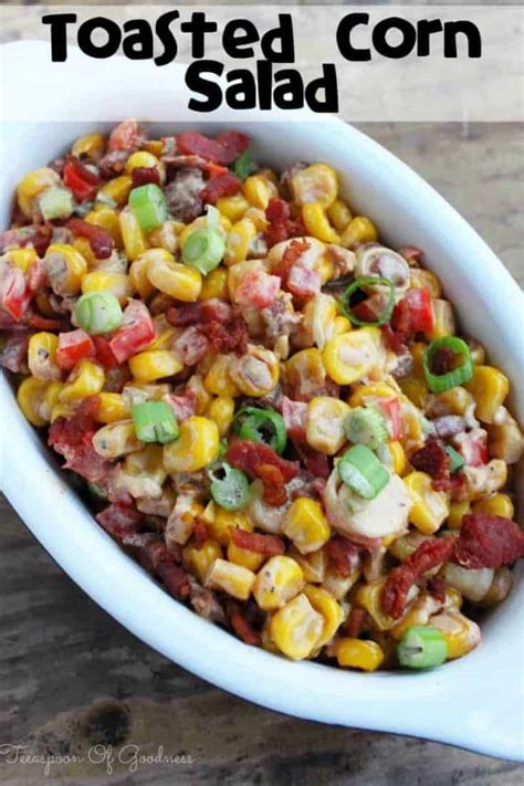toasted-corn-salad-with-bacon-teaspoon-of-goodness image