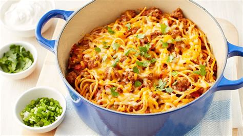 one-pot-taco-spaghetti-recipe-pillsburycom image