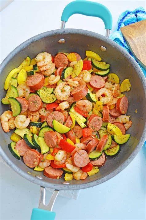 cajun-shrimp-sausage-skillet-easy-one-skillet-meals image