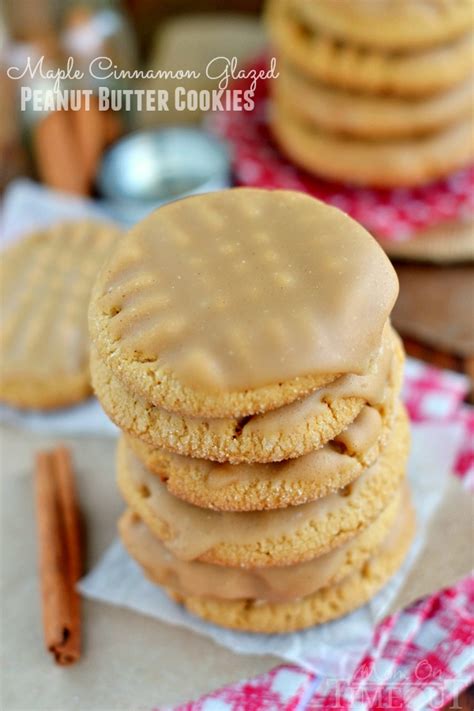 maple-cinnamon-glazed-peanut-butter-cookies-mom image