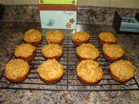 carrot-bran-muffins-recipe-sparkrecipes-healthy image