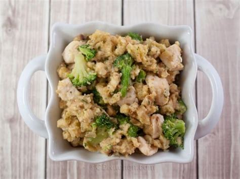 slow-cooker-chicken-stuffing-casserole-with-broccoli image