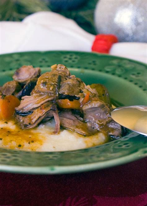 beer-braised-beef-shank-with-garlic-grits-uncle-jerrys-kitchen image