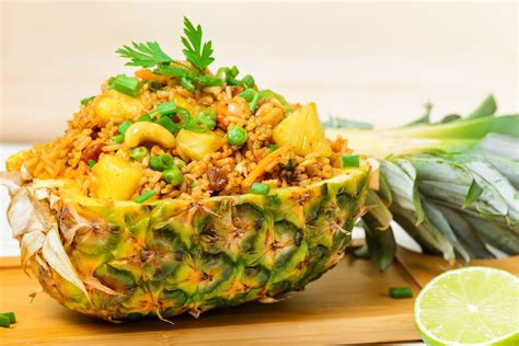 vegetarian-thai-pineapple-fried-rice-recipe-the-spruce image
