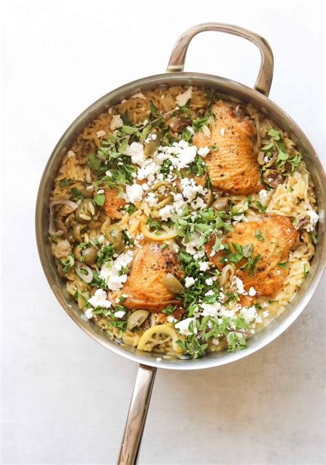 one-pot-chicken-with-orzo-lemon-and-feta-craving image