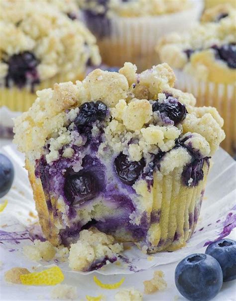 lemon-blueberry-muffins-easy-healthy-blueberry-muffin image