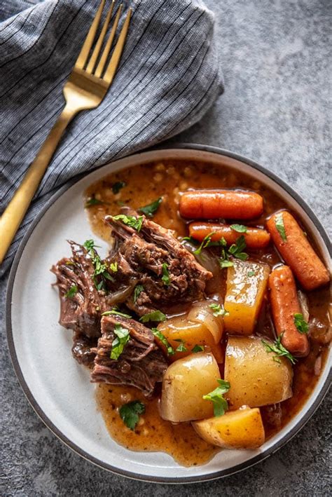slow-cooker-pot-roast-with-gravy-slow-cooker-gourmet image