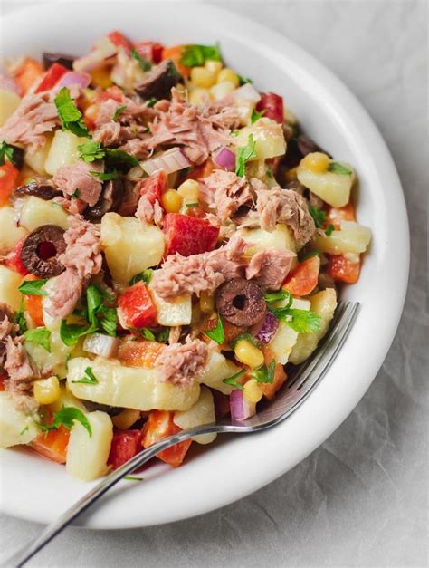 healthy-potato-tuna-salad-no-mayo-real-greek image