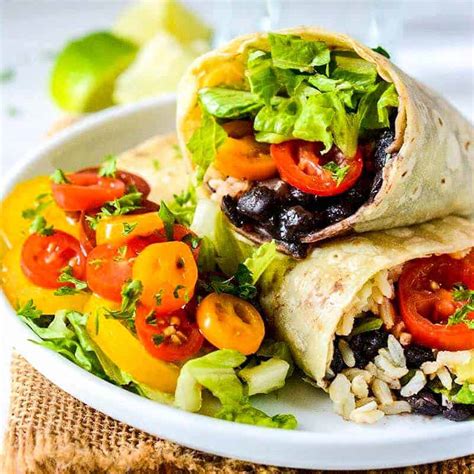 black-bean-burritos-healthier-steps image