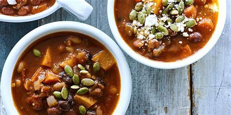 four-bean-pumpkin-chili-recipe-eatingwell image