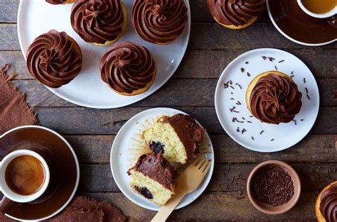 chocolate-filled-golden-cupcakes-recipe-king-arthur image