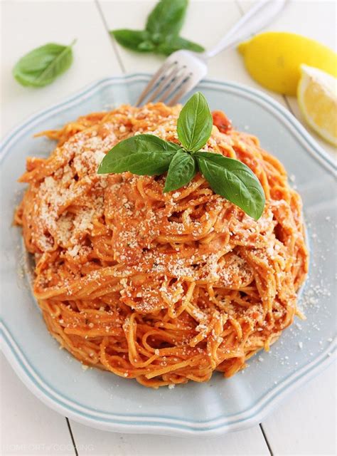 3-ingredient-creamy-tomato-angel-hair-pasta-the image