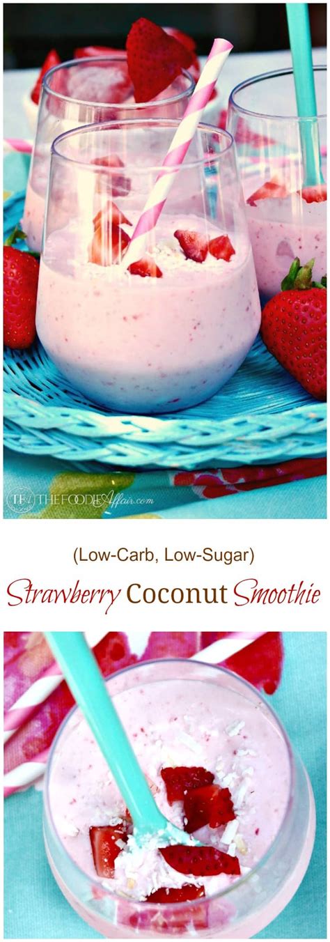 strawberry-coconut-smoothie-low-carb-the-foodie image