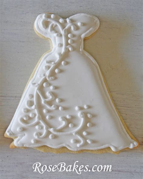 wedding-dress-cookies-roll-out-sugar-cookie image