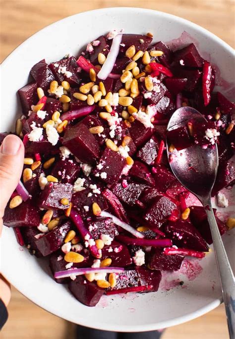 beets-with-goat-cheese-and-pine-nuts-ifoodrealcom image