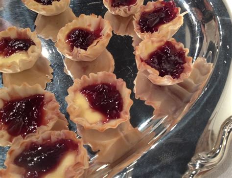 raspberry-brie-appetizer-in-phyllo-shells-southern-food image