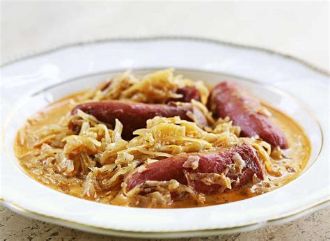 franks-and-sauerkraut-paprikash-recipe-simply image