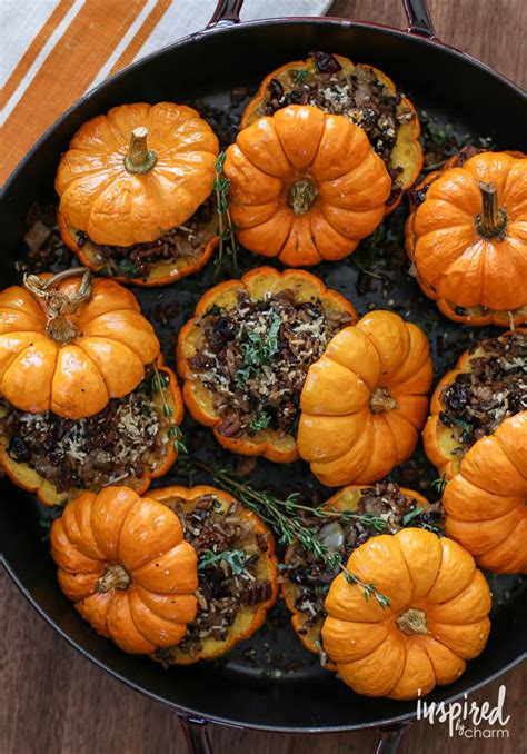 sausage-rice-and-cranberry-stuffed-mini-pumpkins image