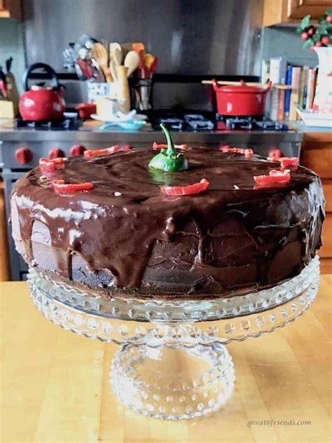 spicy-chocolate-cake-with-jalapeo-fudge-frosting image