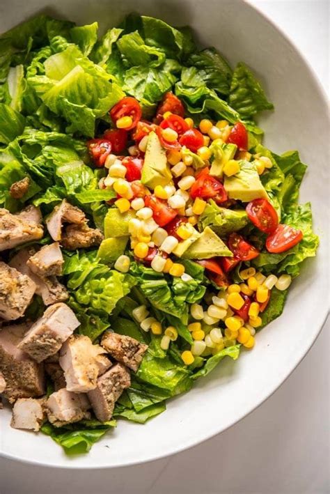 grilled-chicken-taco-salad-garnished-plate image
