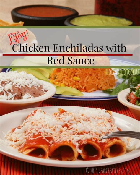 easy-recipes-chicken-enchiladas-with-red-sauce image