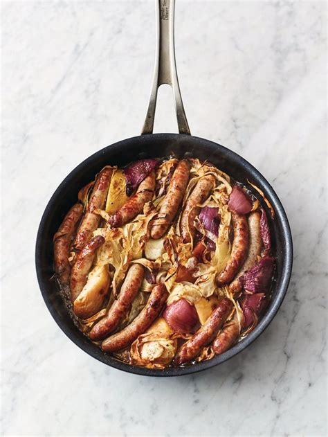 sausage-and-apple-bake-recipes-jamie-oliver image