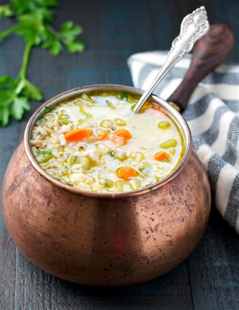 leftover-turkey-soup-with-wild-rice-the-seasoned image