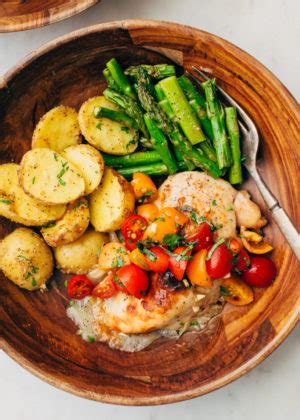 sheet-pan-bruschetta-chicken-dinner-with-potatoes image