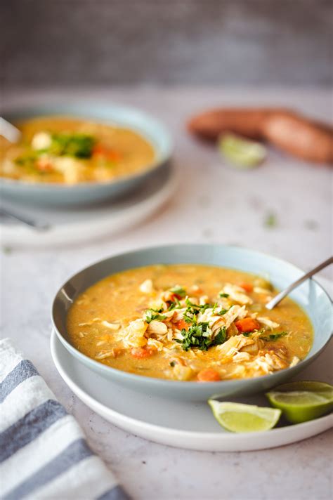sweet-potato-chicken-coconut-curry-soup-instant-pot image