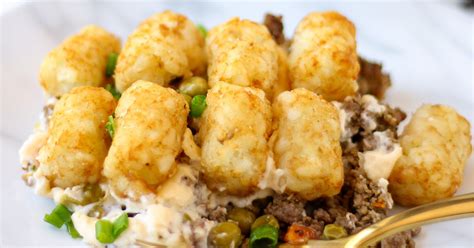 the-best-cheesy-tater-tot-casserole-with-ground-beef image