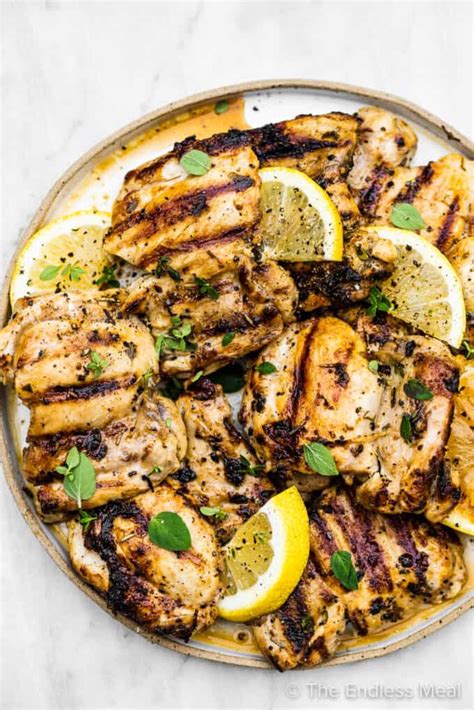 lemon-garlic-chicken-marinade-the-endless-meal image