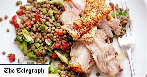 slow-cooked-pork-belly-with-warm-lentil-salad-the image