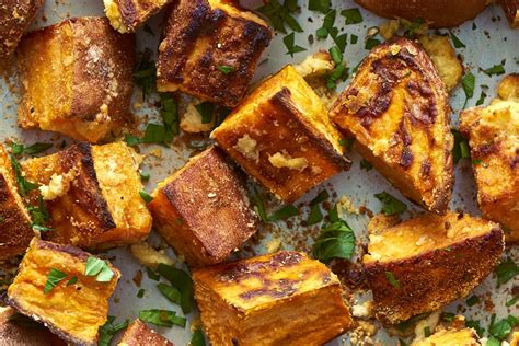recipe-garlicky-parmesan-sweet-potatoes-kitchn image