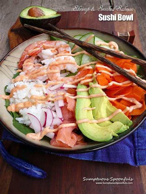 shrimp-smoked-salmon-sushi-bowl-sumptuous image