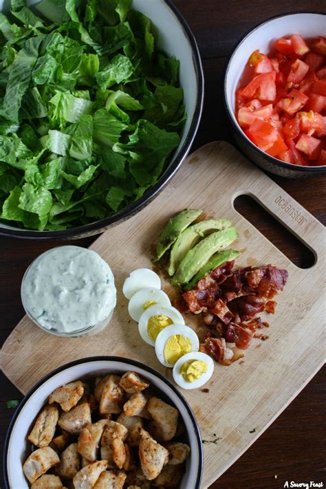 chicken-cobb-salad-with-homemade-avocado-dressing image