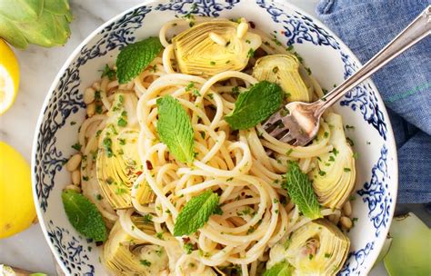 artichoke-pasta-recipe-love-and-lemons image
