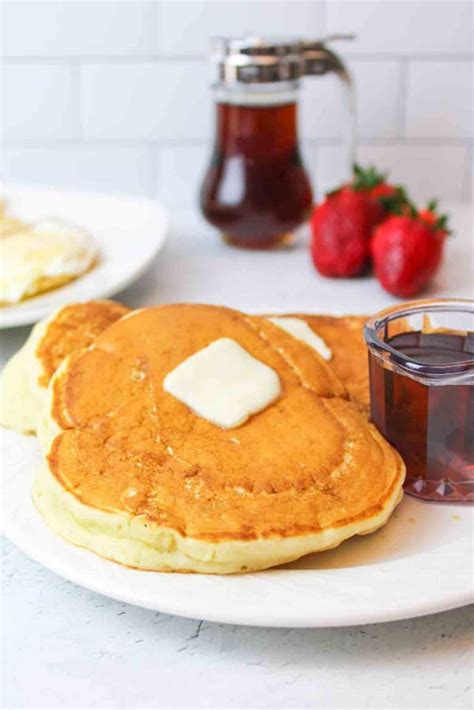 copycat-dennys-pancake-recipe-beeyondcereal image