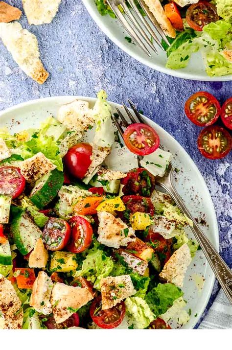 fattoush-lebanese-salad-with-toasted-pita-croutons image