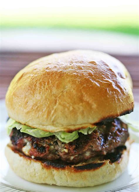 blue-cheese-burgers-recipe-simply image
