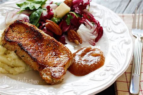 pork-chops-and-applesauce-skinnytaste image