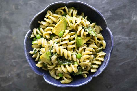 pesto-pasta-with-spinach-and-avocado-recipe-simply image