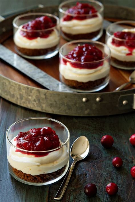 no-bake-cranberry-cheesecakes-my-baking-addiction image